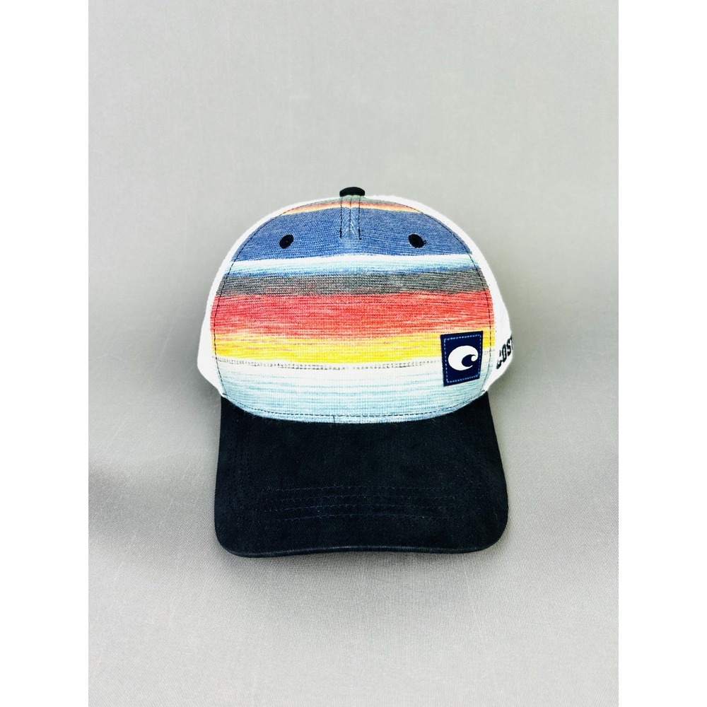 Costa Baja Stripe Trucker Hat SnapBack Adjustable Cap NEW With Tags